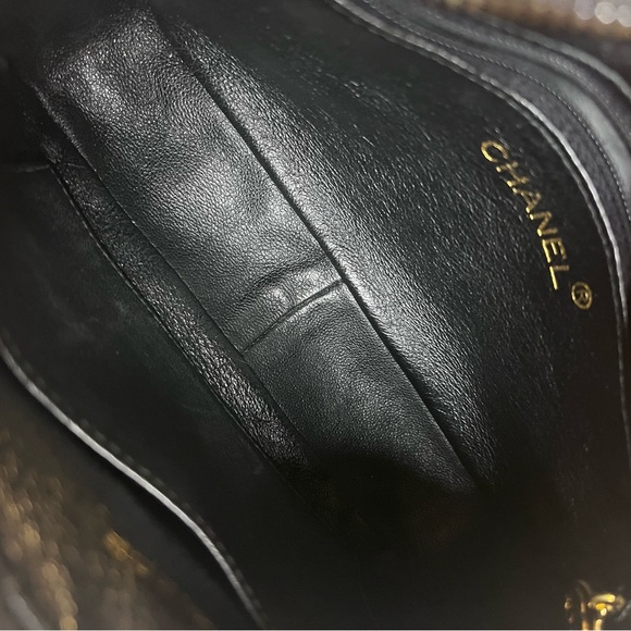 SOLD Vintage Small Chanel Black Caviar Camera Bag - Picture 12 of 16